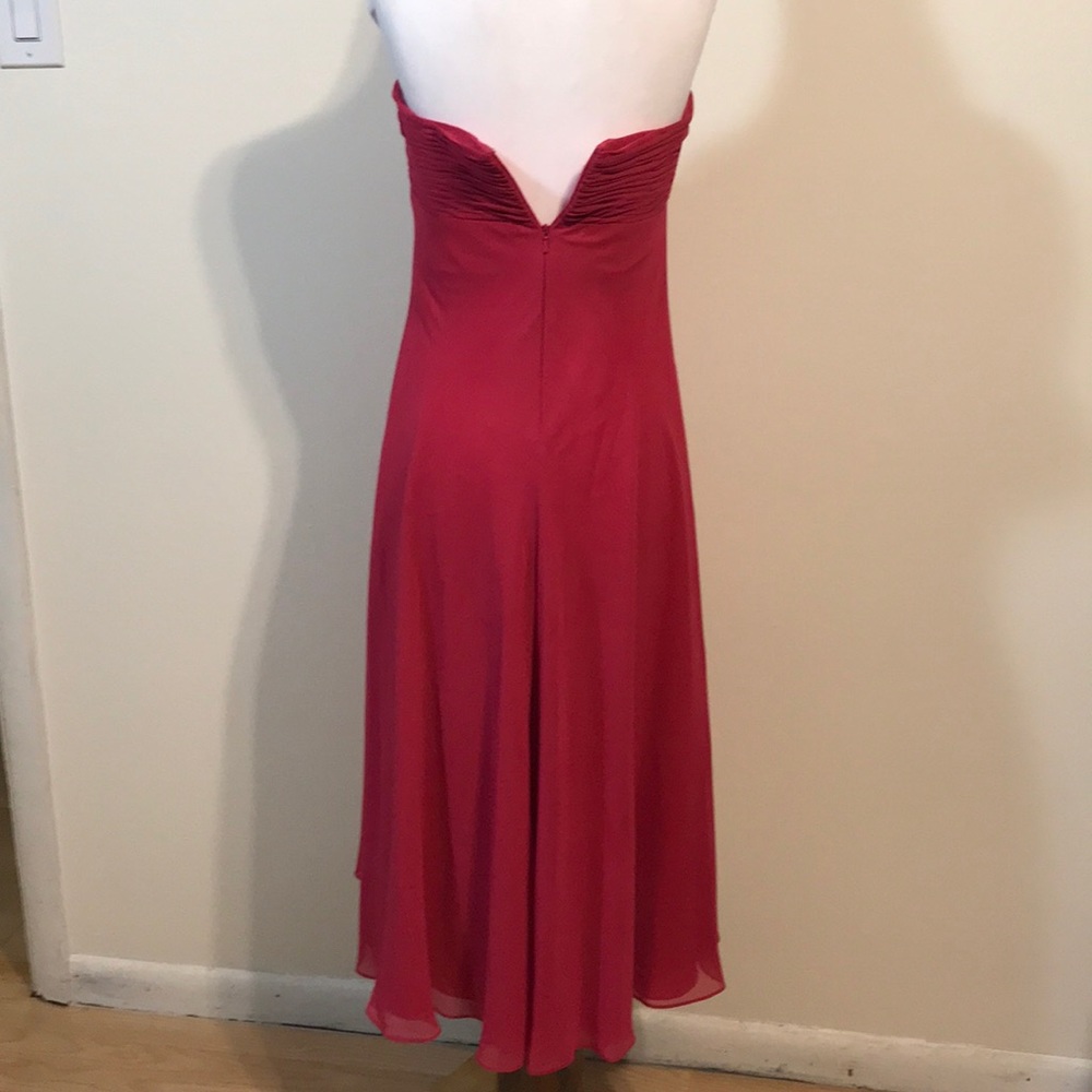 🆕David’s Bridal Chiffon Strap/Strapless Dress - Picture 7 of 8